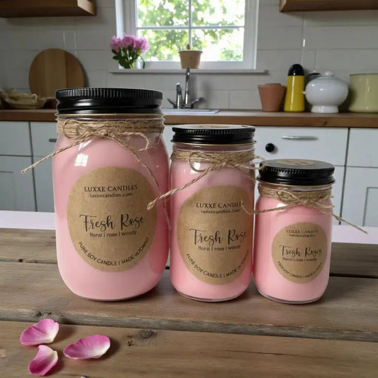 Fresh Rose Candle | Organic Soy Candle