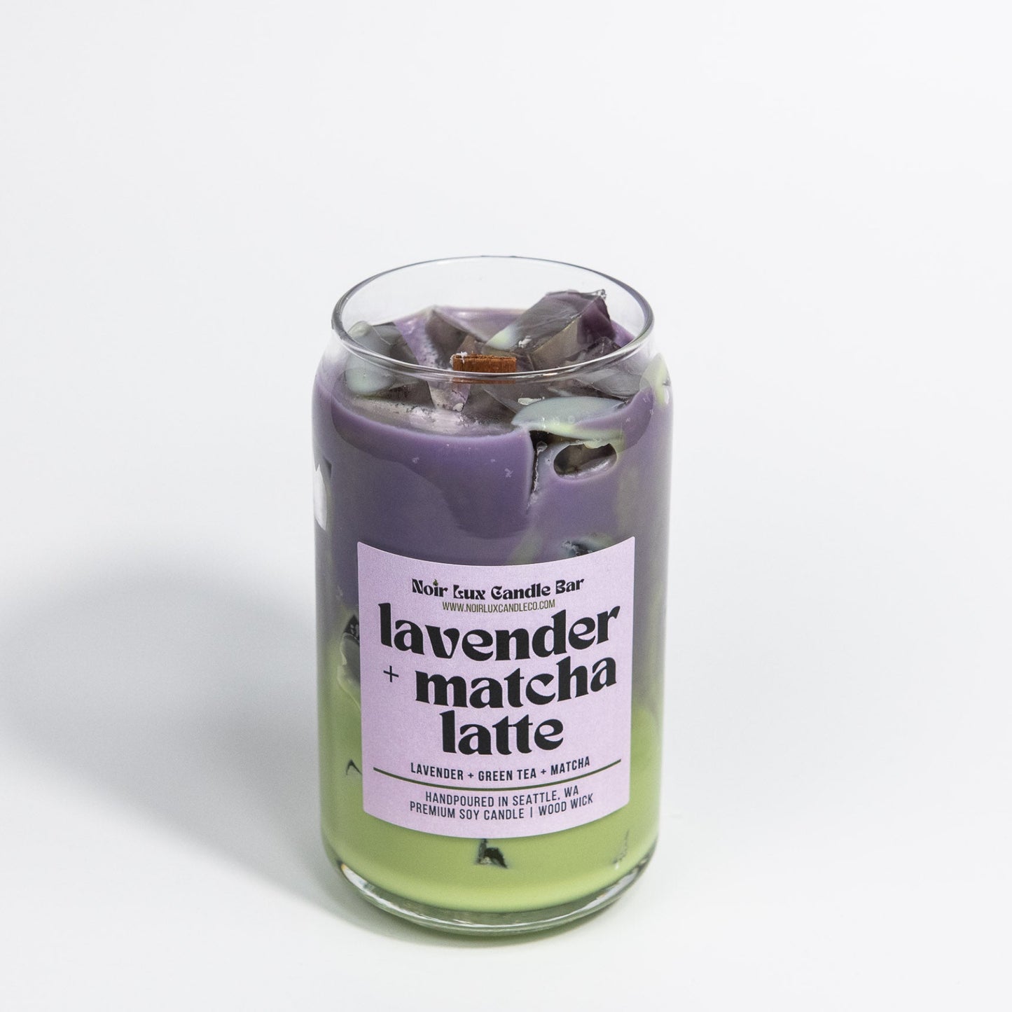 Iced Lavender Matcha Latte Coffee Candle