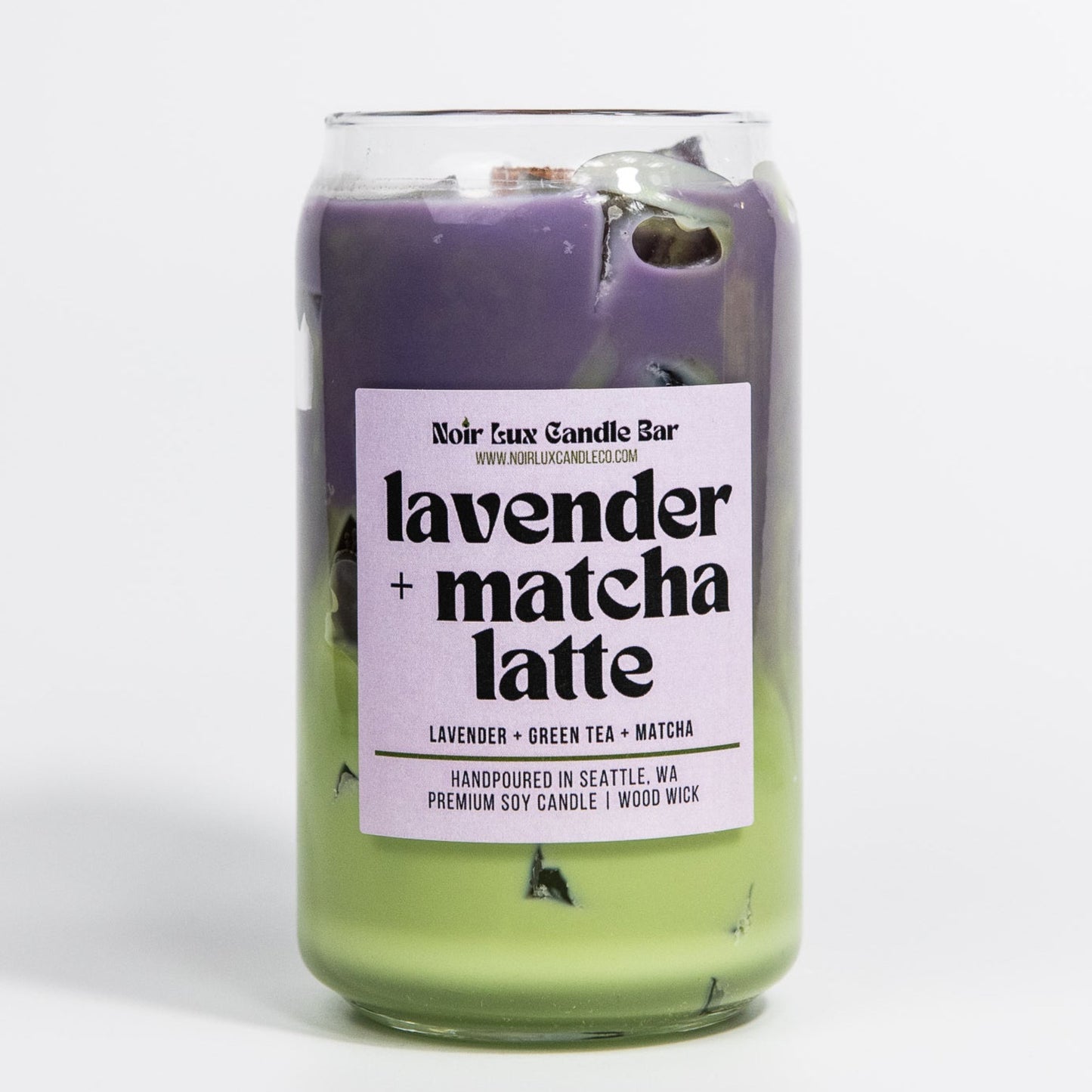 Iced Lavender Matcha Latte Coffee Candle