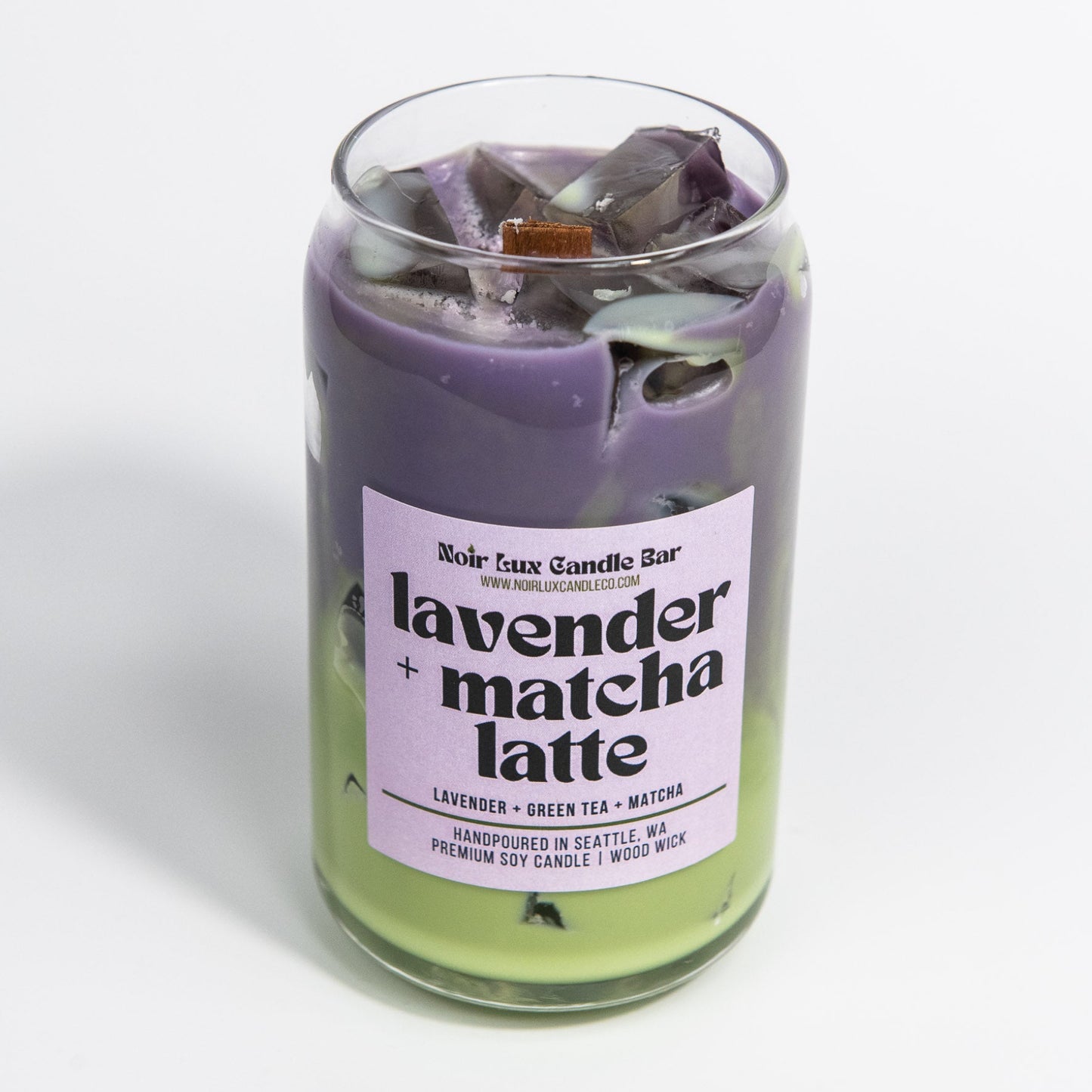 Iced Lavender Matcha Latte Coffee Candle