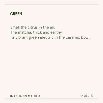 Amélie –  Mandarin Matcha Candle