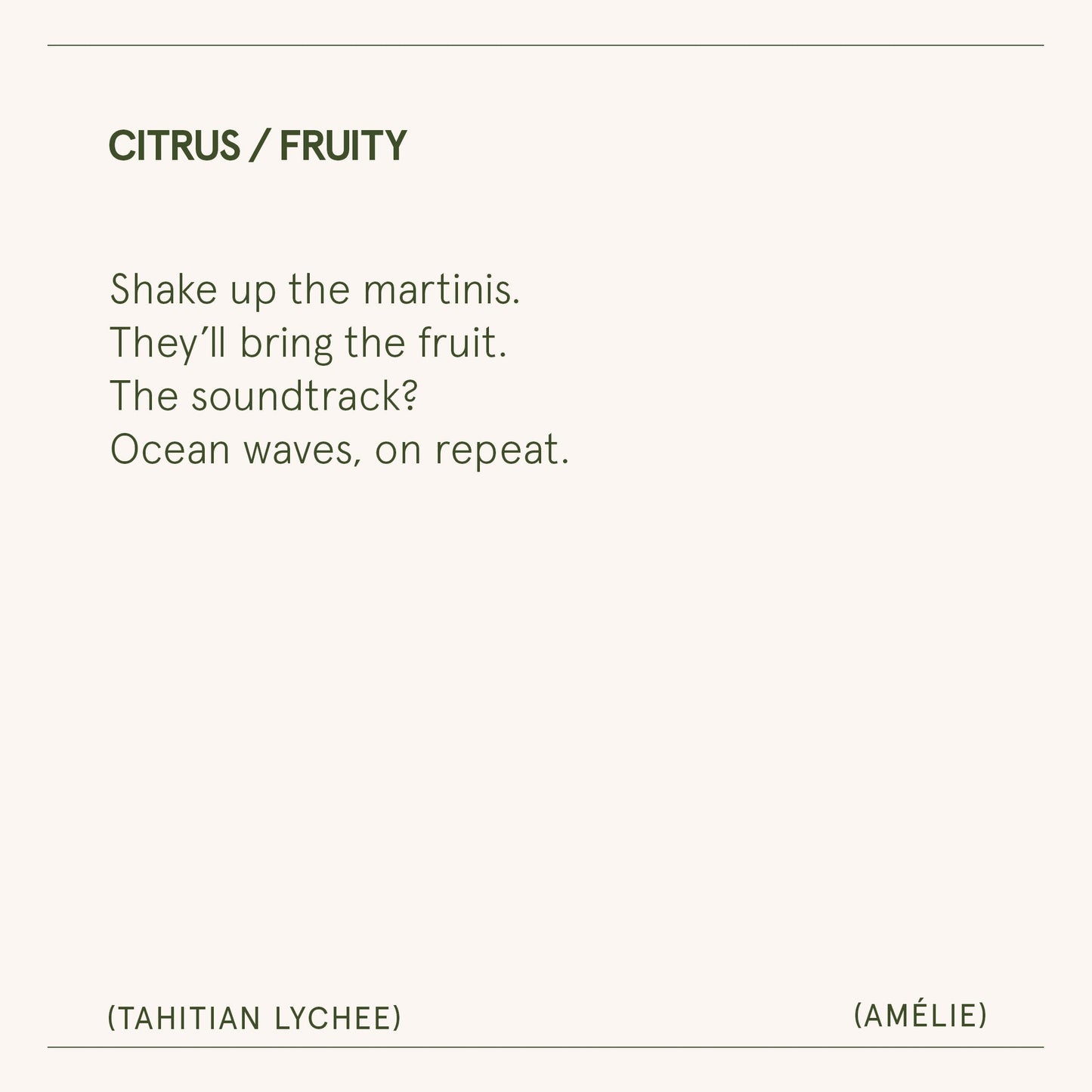 Amélie – Tahitian Lychee Candle