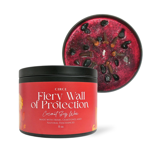 Fiery Protection Candle — 8‑oz Wall of Protection Ritual