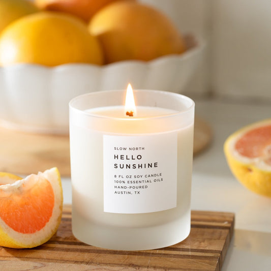 Hello Sunshine - Signature Candle (Grapefruit + Geranium + Lime)