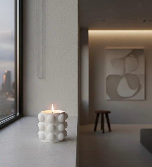 Sculpted Dot Candle