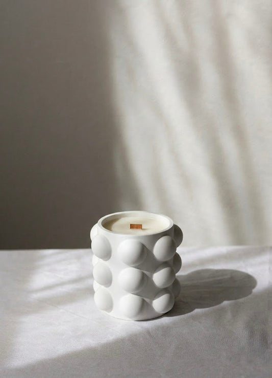 Sculpted Dot Candle