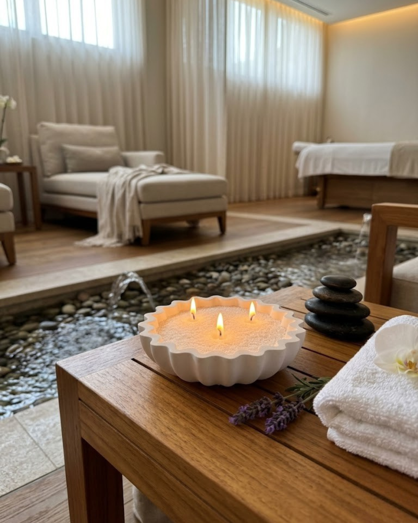 Scalloped Candle Bowl