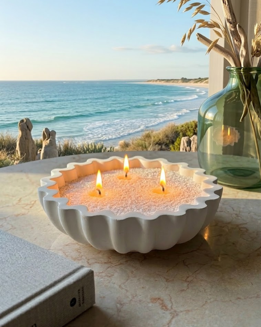 Scalloped Candle Bowl