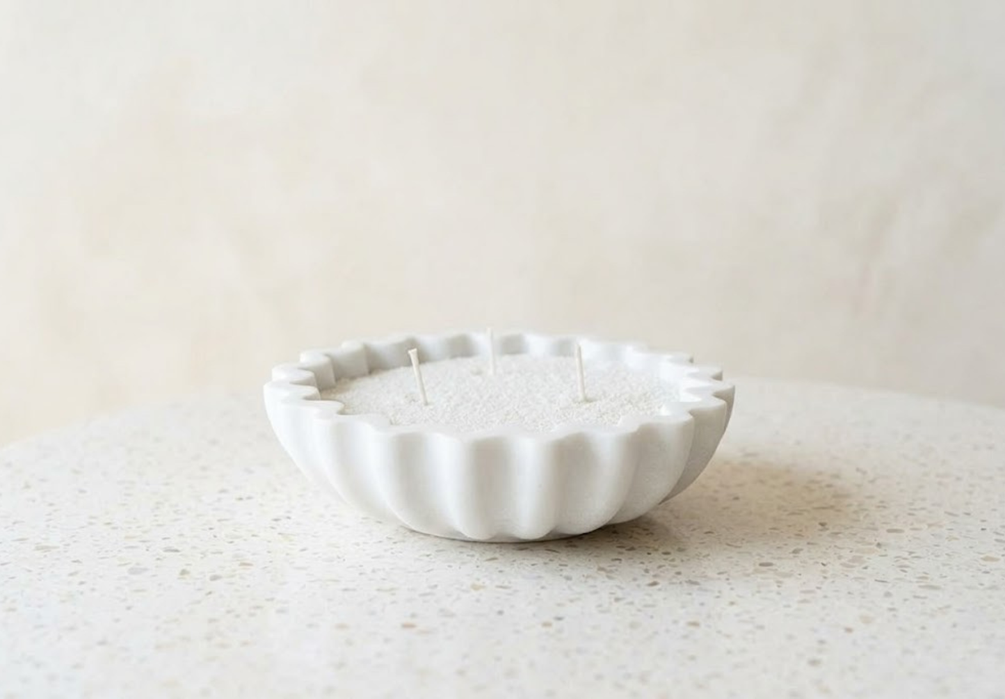 Scalloped Candle Bowl