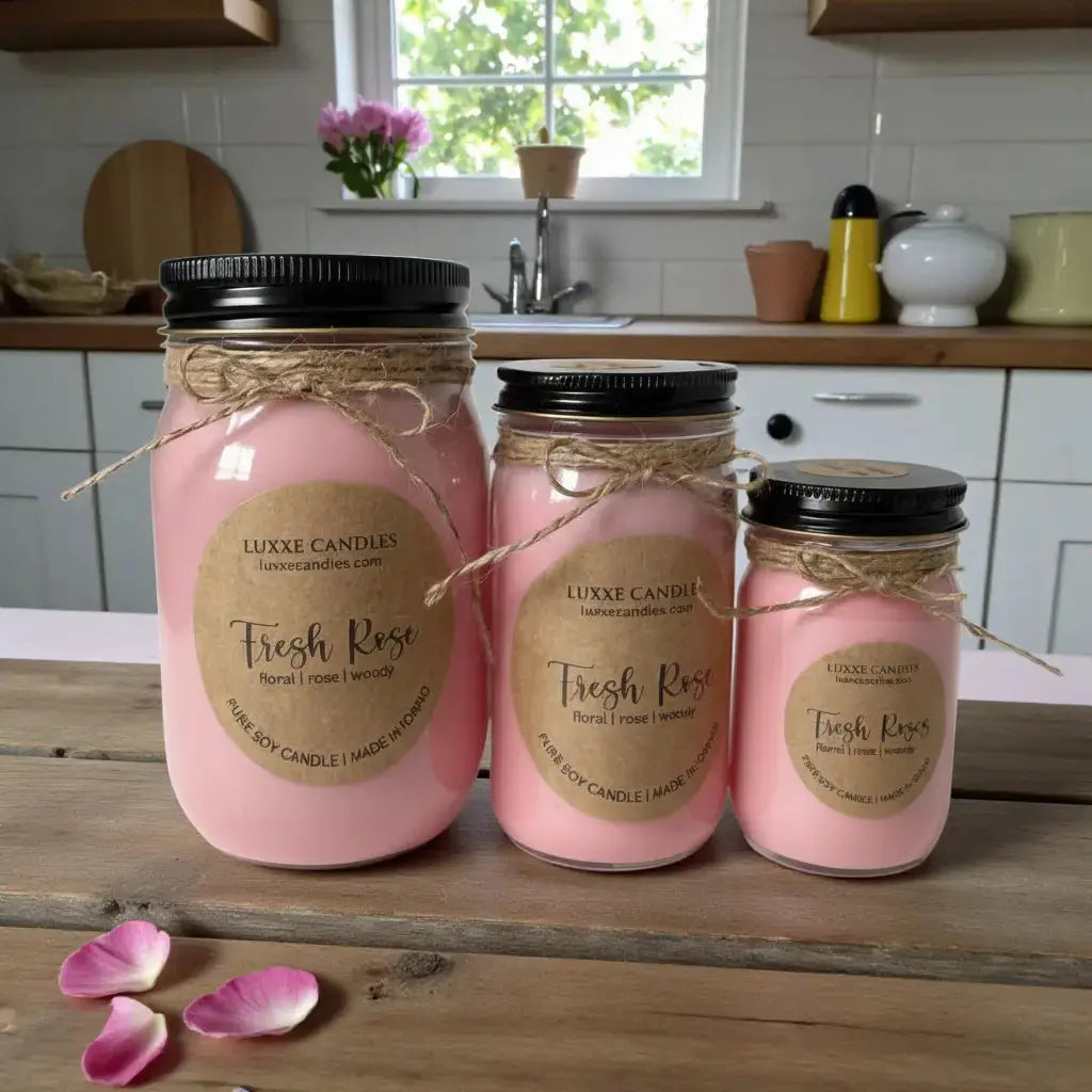 Fresh Rose Candle | Organic Soy Candle