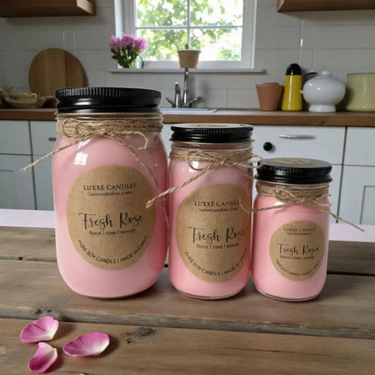 Fresh Rose Candle | Organic Soy Candle