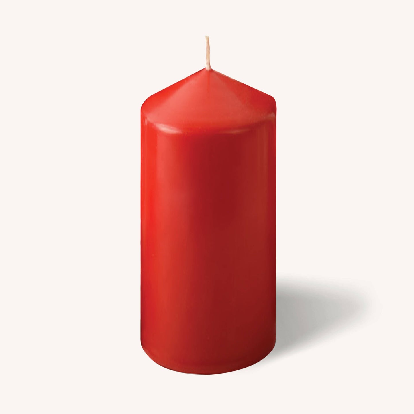 Red Pillar Candles - 3" x 7" - 6 Pack